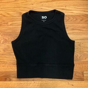 Sonoma black cropped tank top